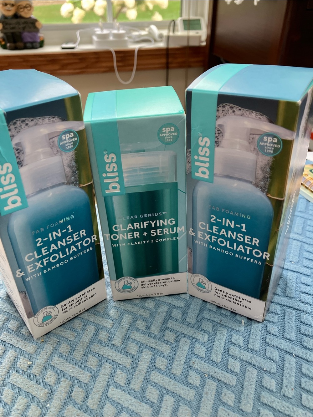 Bliss Aqua Blue Clarifying Toner + 2-in-1 Cleanser & Exfoliator Set